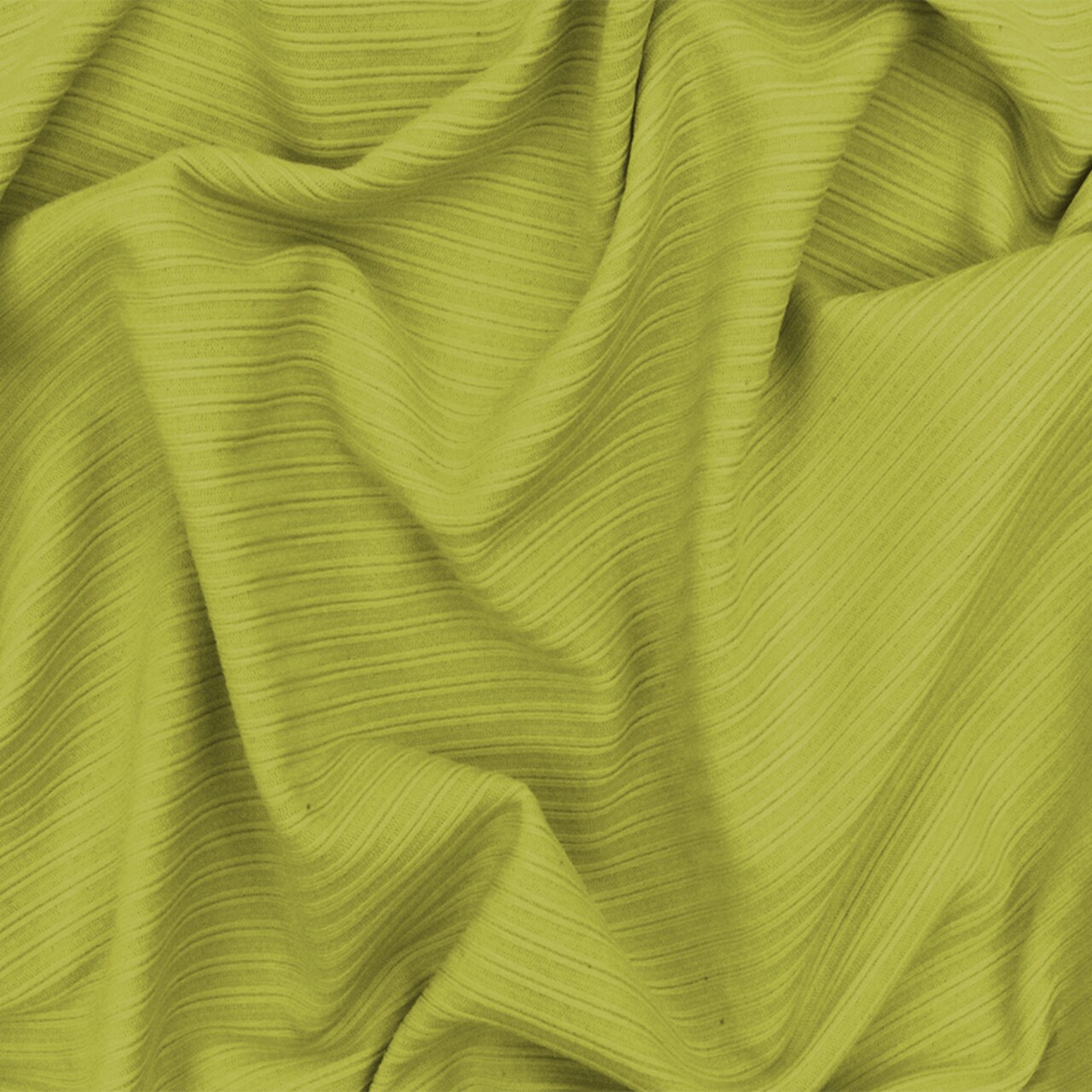 Citron Yellow Famous Maker Stretch Rib Knit Yoga Activewear Fabric By the Yard